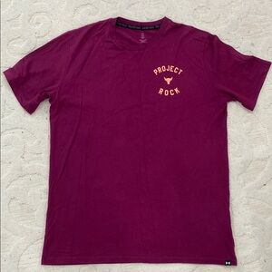 Under Armour Project Rock Maroon T-Shirt